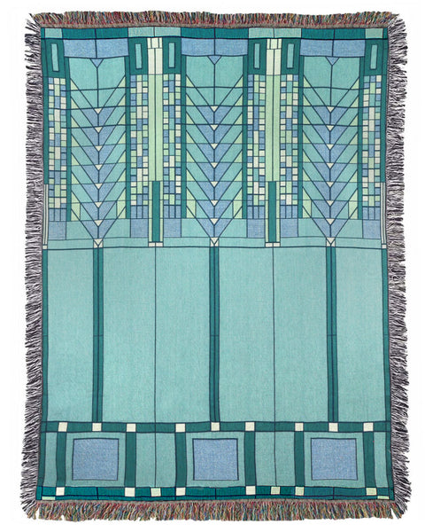 Frank Lloyd Wright Tree of Life Tapestry Throw | ArchitectGiftsPlus