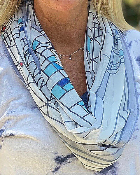 Frank Lloyd Wright Tree of Life Infinity Scarf