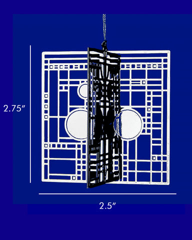 Frank Lloyd Wright Coonley Triptych 3D Gift Ornament