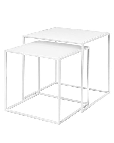 Blomus Fera Nesting Tables - Set of 2 White