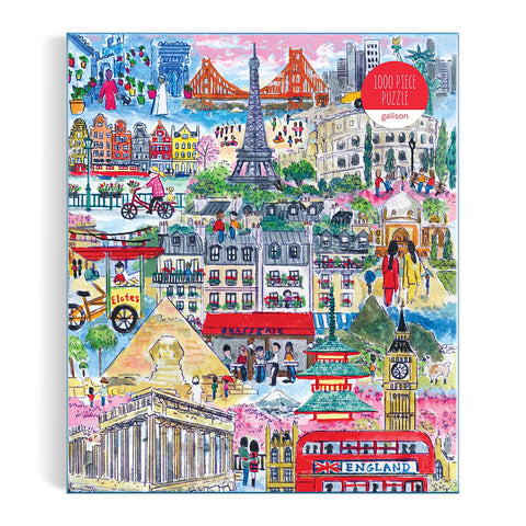 Cities Around the World Michael Storrings 1000 Piece Jigsaw Puzzle