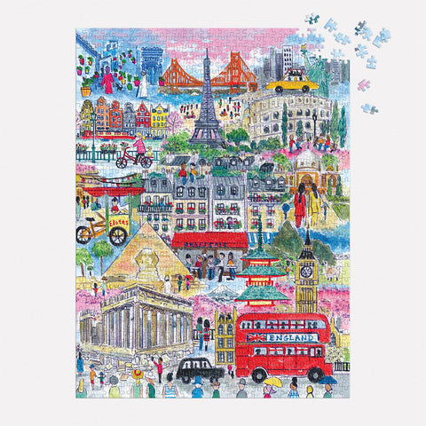 Cities Around the World Michael Storrings 1000 Piece Jigsaw Puzzle