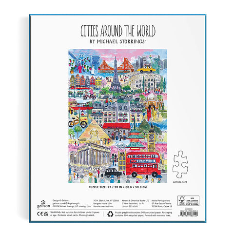 Cities Around the World Michael Storrings 1000 Piece Jigsaw Puzzle