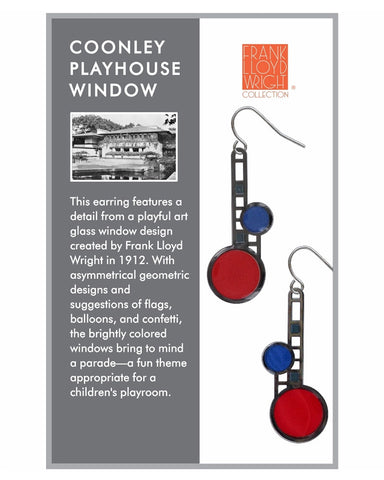 Frank Lloyd Wright Coonley Playhouse Earrings