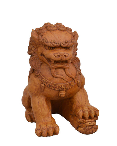 Fu Dog (Female) in Cast Stone (Terra Cotta)