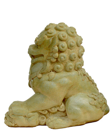 Fu Dog (Female) in Cast Stone (Weathered Bronze)