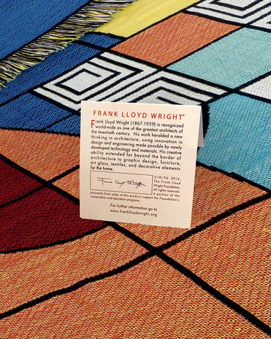 Frank Lloyd Wright Hoffman Carpet Tapestry Throw