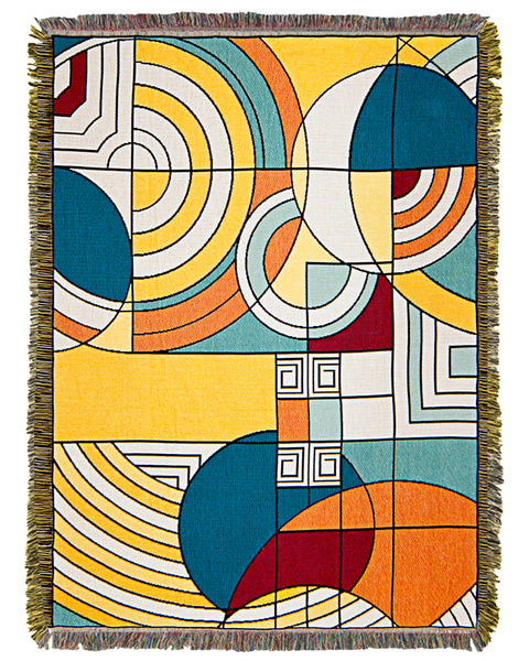 Frank Lloyd Wright Hoffman Carpet Tapestry Throw | ArchitectGiftsPlus