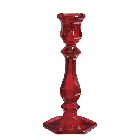 Mosser Glass 7.5" Candlestick - Red