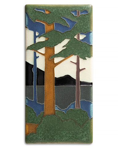 Motawi Pine Landscape Tile