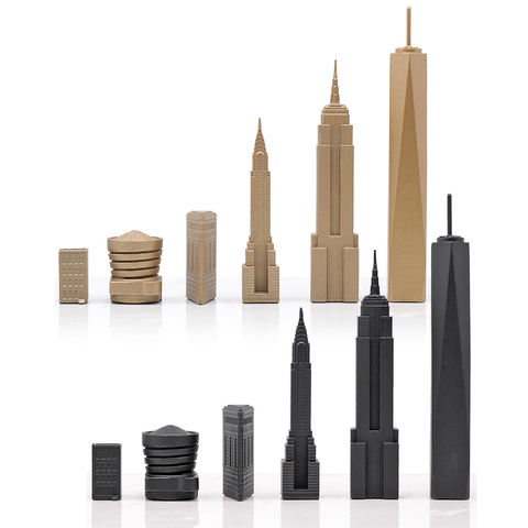 NYC Skyline Chess Set - Luxury Bronze