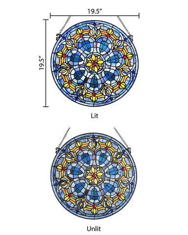 Chartes Stained Glass Window Panel