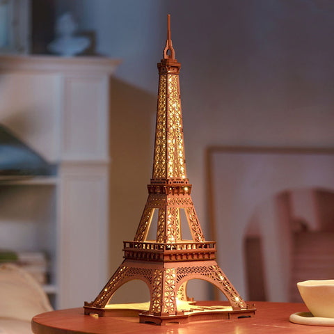 DIY Night of the Eiffel Tower 3D Puzzle