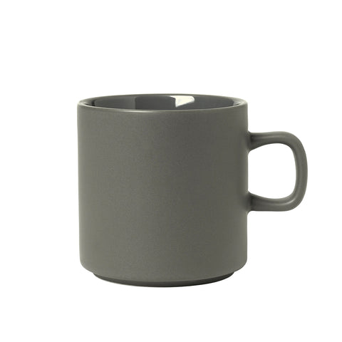 Blomus Pilar Stoneware Coffee Cups (Set of 4) - Pewter