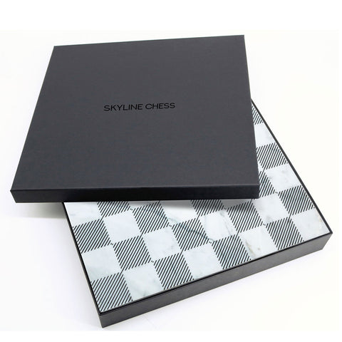 Skyline Chess Set with Marble Board - Packaged