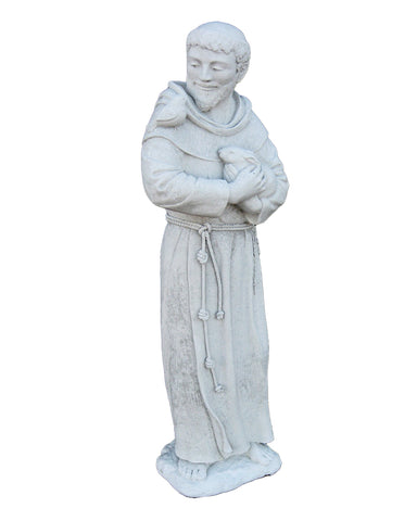 Saint Francis Garden Statue in Cast Stone