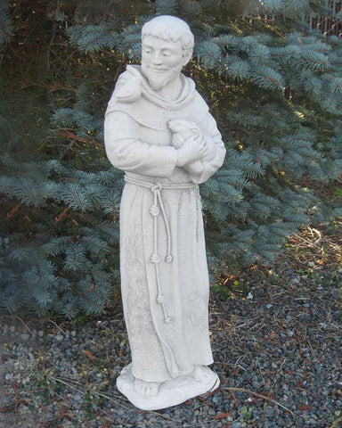 Saint Francis Garden Statue in Cast Stone