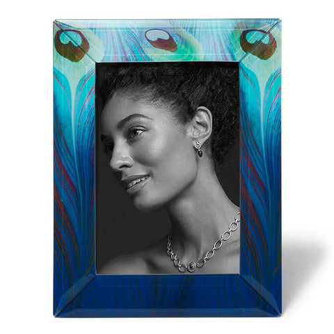 Louis C. Tiffany Peacock Feather Picture Frame