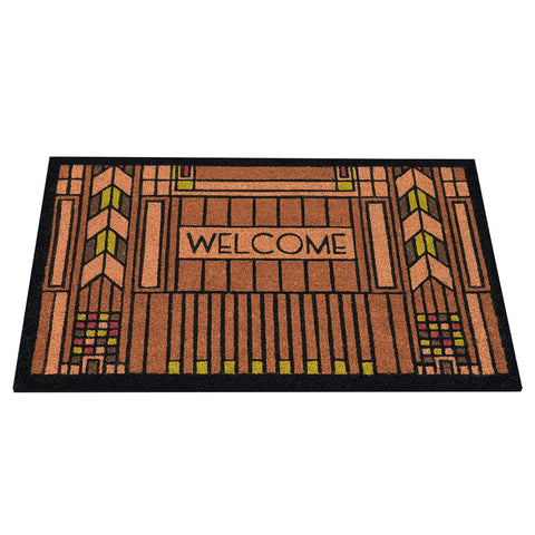 Frank Lloyd Wright Colored Dana Art Glass Welcome Doormat