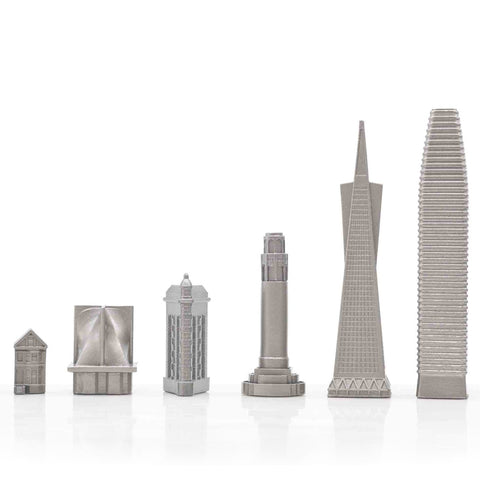 Skyline Sanfancisco Chess Set - Stainless Steel