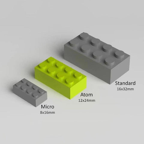 3/4 Size Atom brick Mini Bricks